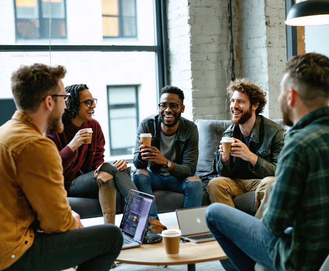 Das Team des Tech Career Labs bei einer gemeinsamen Planungssitzung